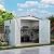 Vigo huseeo 8x5.7x6FT Storage Shed, Outdoor Galvanized Steel Garden Shed with Lockable Door & Window, Waterproof Metal Tool Storage for Garden, Backyard, Patio, Lawn