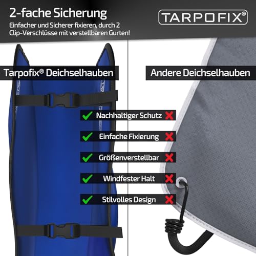 Tarpofix® Deichselabdeckung Pferdeanhänger - wasserdicht, Deichselhaube – Ansicht 3