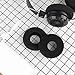 Geekria Comfort Foam Replacement Ear Pads for GRADO SR60, SR80, SR125, SR225, M1, M2 Headphones Ear Cushions, Repair Parts with Video Guide (Black)