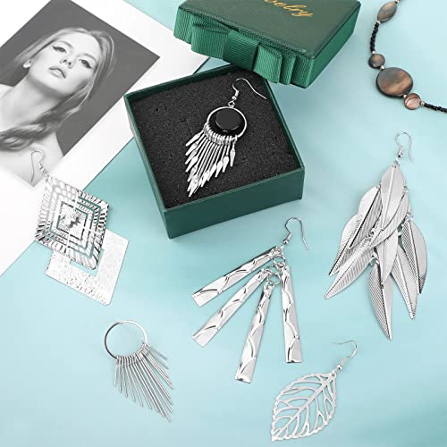 24 Pairs Crystal Teardrop Dangle Earrings Cubic Zirconia Hoop Earrings Boho Threader Earrings Set For Women Girls Christmas (Simple Style) #TOP3