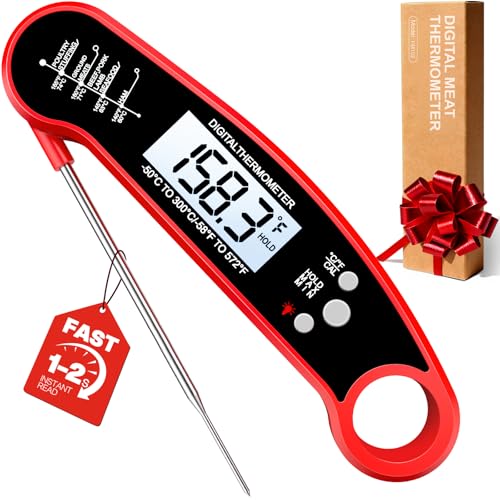 Meat Thermometer Digital - Instant Read Food Thermometer for Cook...