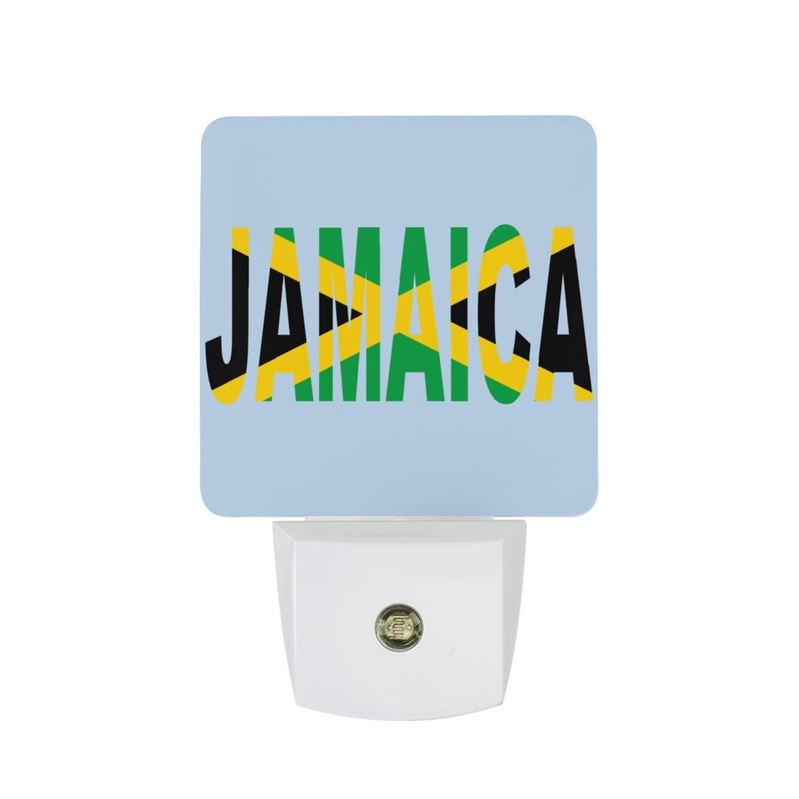 Nqrxadcrt Style Jamaican Flag Night Light Plug In Wall Lights Bedside Lamp Bedrooms Home Hallways Decoration