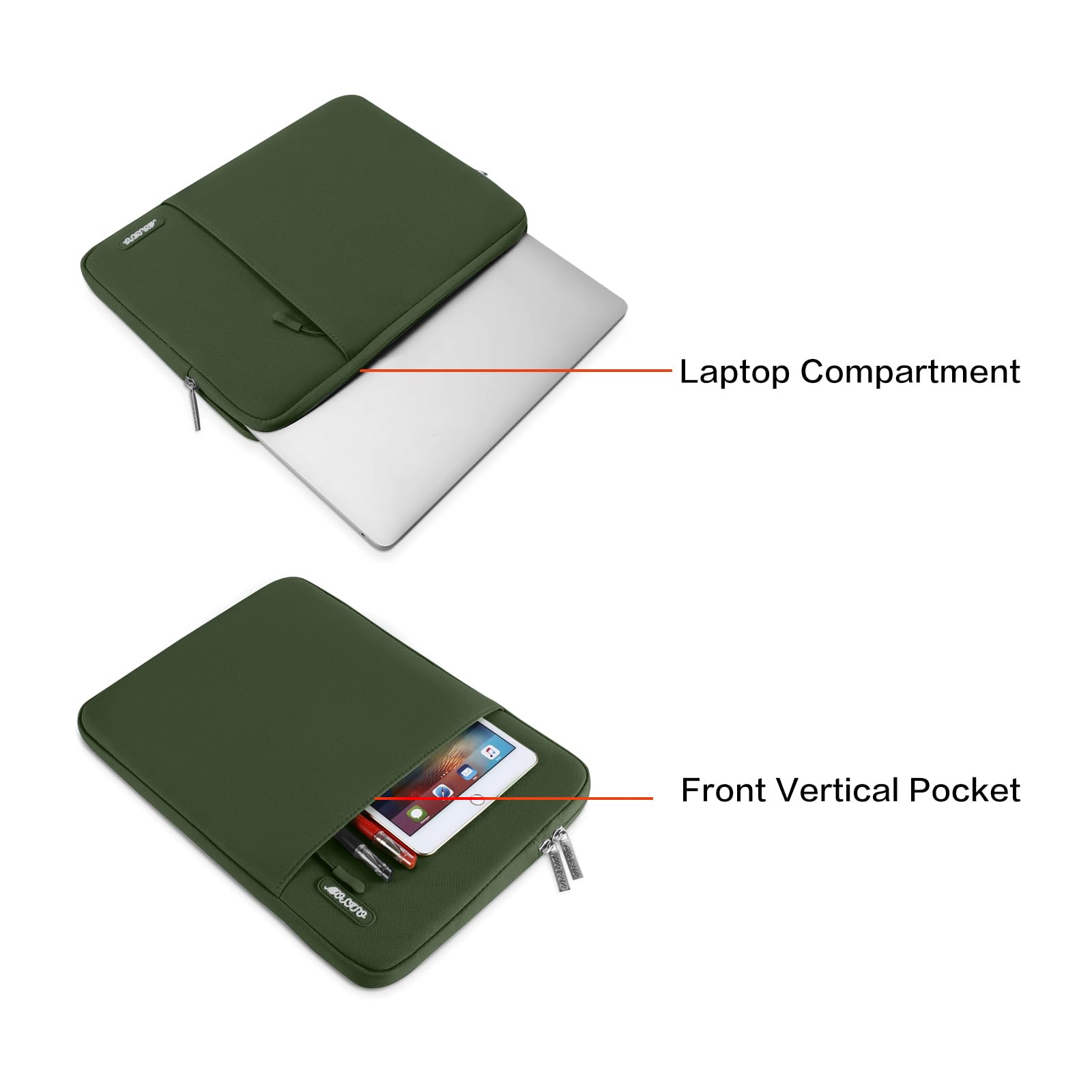 MOSISO Laptop Case 15 inch, 15 inch Laptop Sleeve Compatible with Air M5 A3448 M4 A3241 M3 A3114 M2 A2941 2026-2023, Dell XPS - Image 2