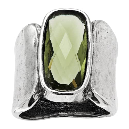 Silpada 'Zircon Token' Olive Green Cubic Zirconia Ring In Sterling Silver, Size 9, Size 9 #TOP25