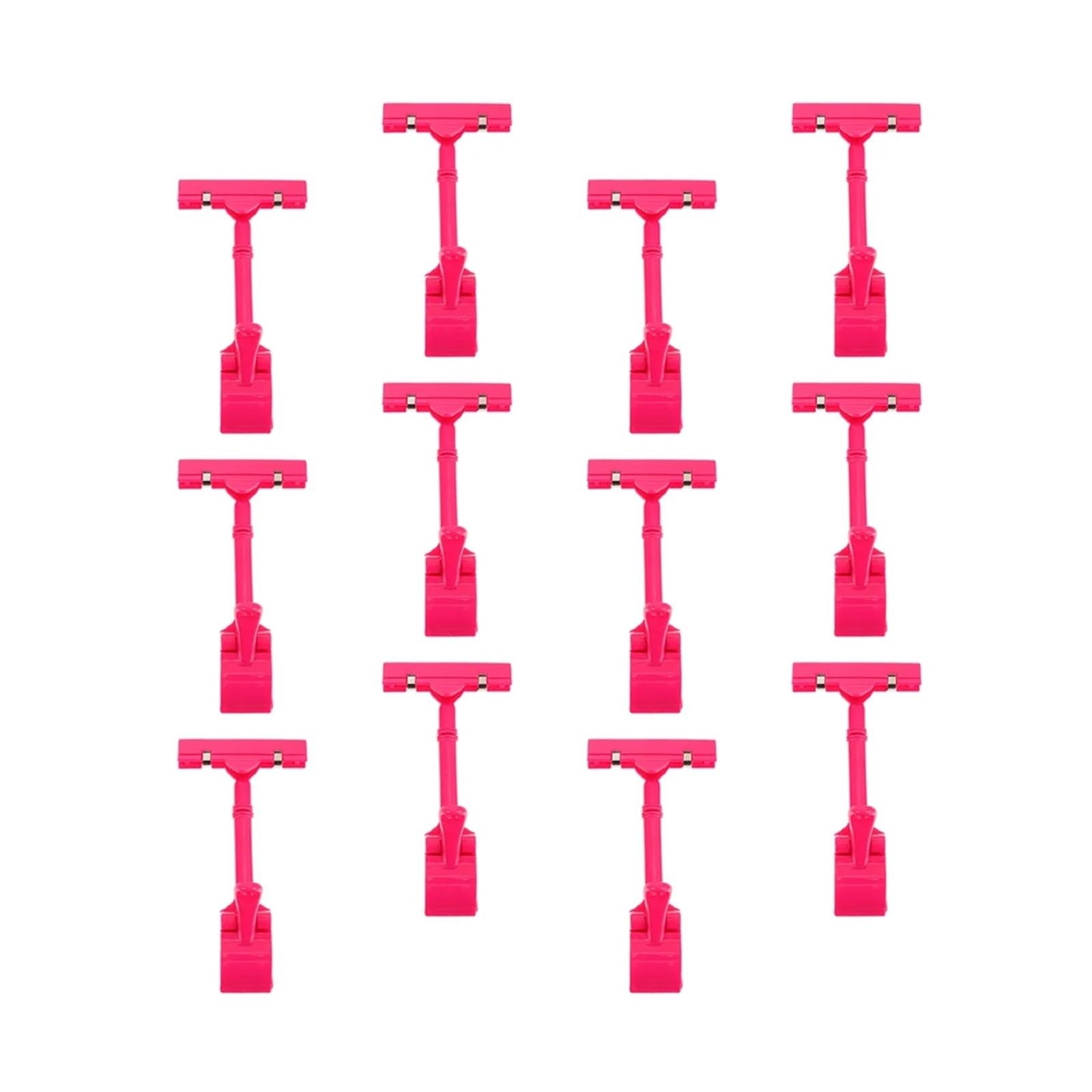 Vaeltor Plastic Price Tag Holder Clips for Retail Display, 16/25 Pack Sign Label Clamps