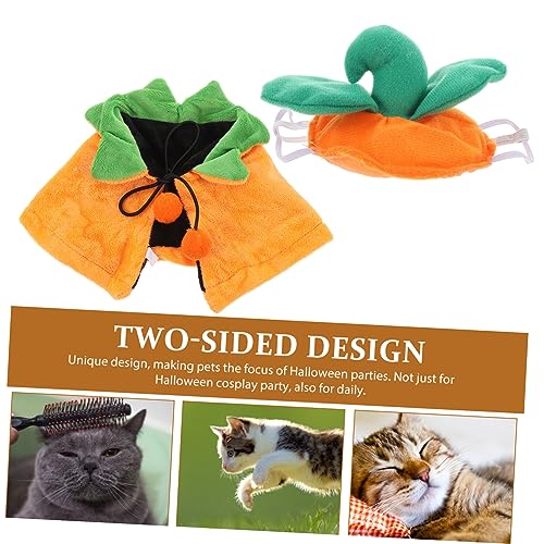 Disfraz para perro Halloween capa y sombrero miniatura 3