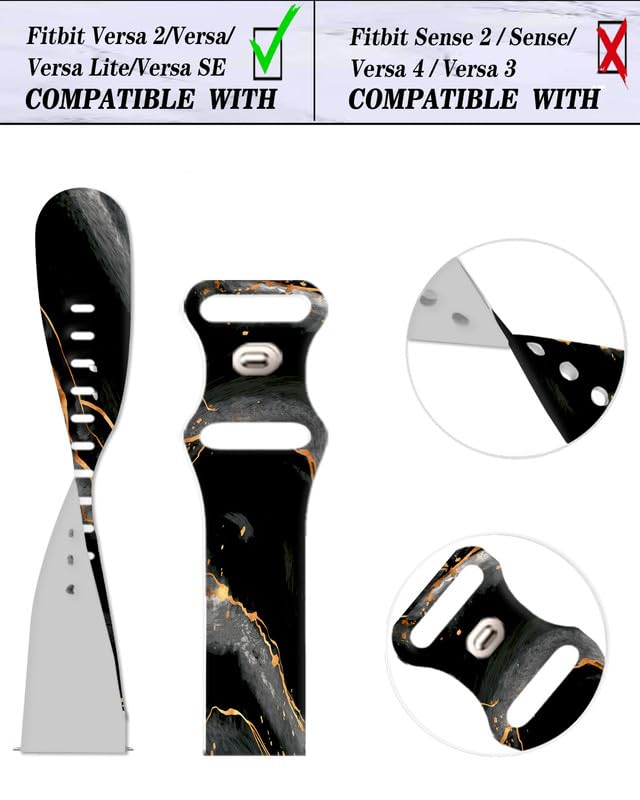 Correa de silicona suave compatible Versa 2/Versa miniatura 3