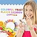36-pack Bulk Candy Bracelets For Kids 2.5 Inch - Individually Wrapped - Stretchable Edible Colorful Fruit Flavor Rainbow Bracelets For Birthday Party Favors Supplies & Goodie Bags, Halloween Candy