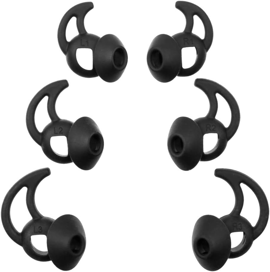 REYTID 3x Replacement EarBuds Ear Tips Compatible with Bose QuietComfort and Sport Earphones - S/M/L