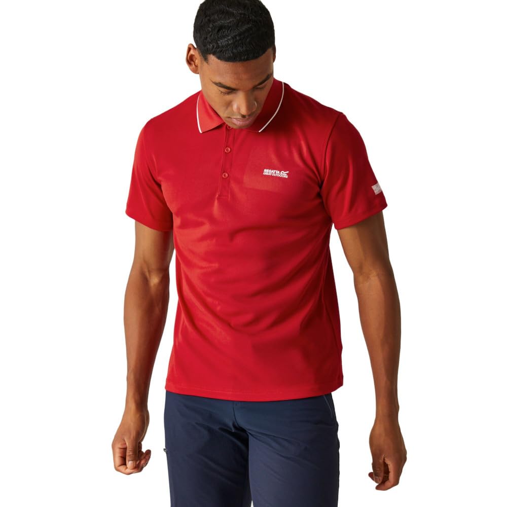 Regatta Mens Maverick V Quick Drying Wicking Polo Shirt