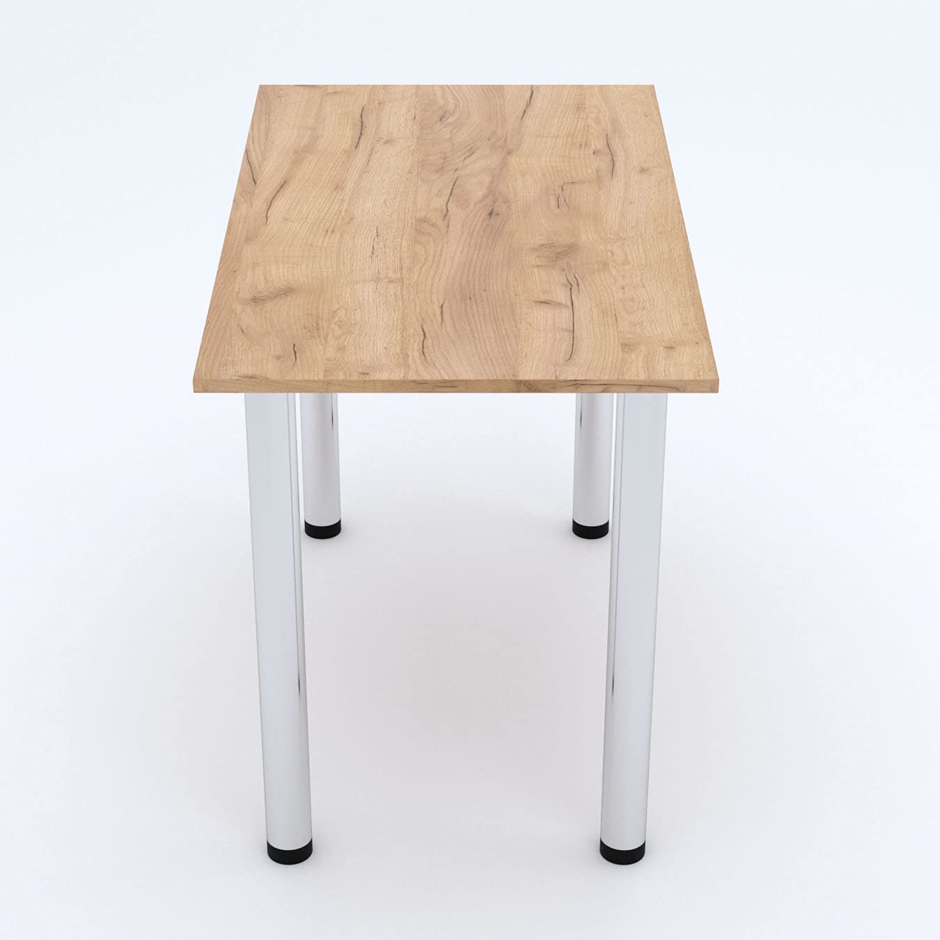 AKKE mikon 100x60 | Esszimmertisch - Esstisch - Tisch mit Chrombeinen - Küchentisch - Bürotisch | Gold Craft