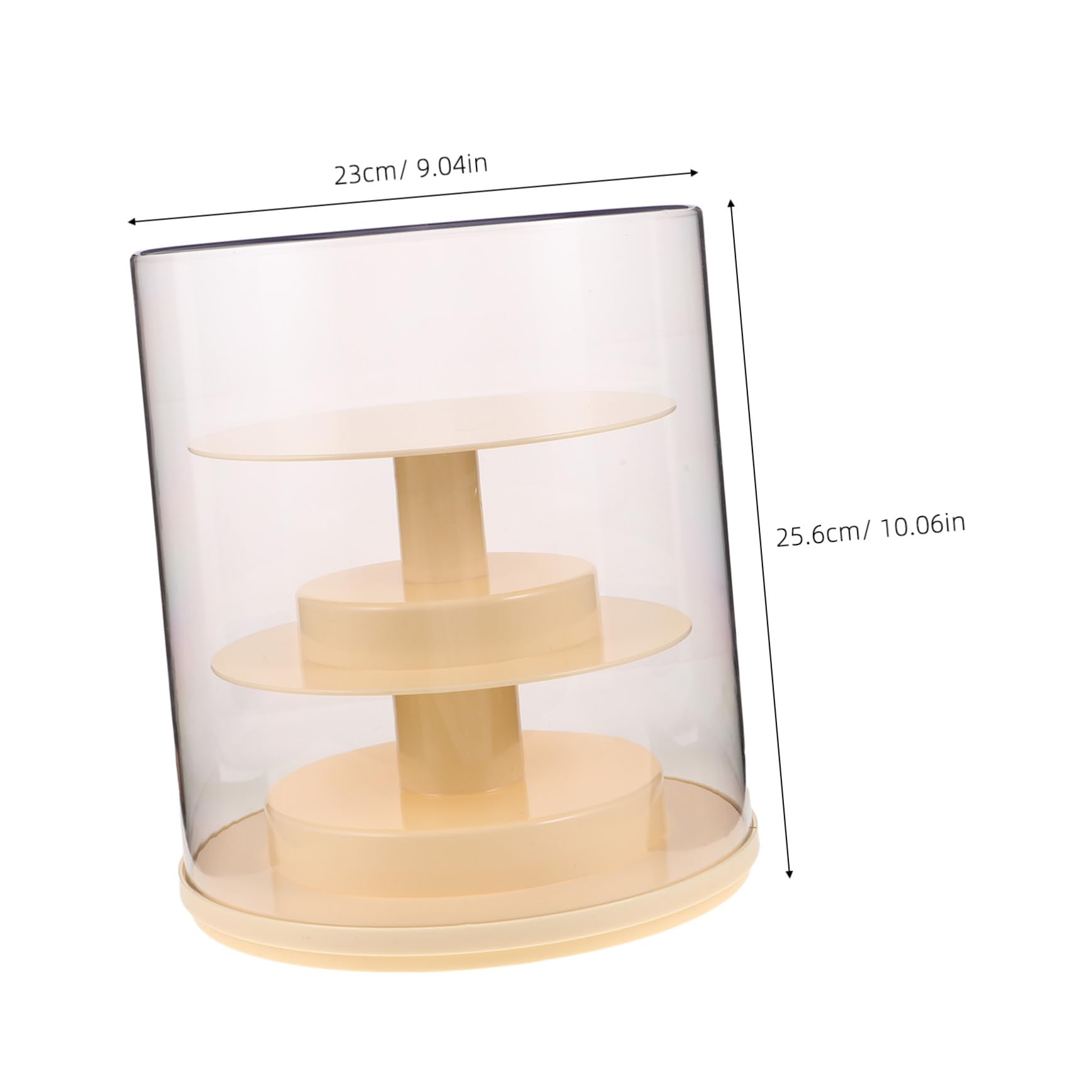 Vitrina Giratoria Transparente Caja Antipolvo para Minifiguras Vitrina de Colección para Exhibir Modelos Estante o Escritorio