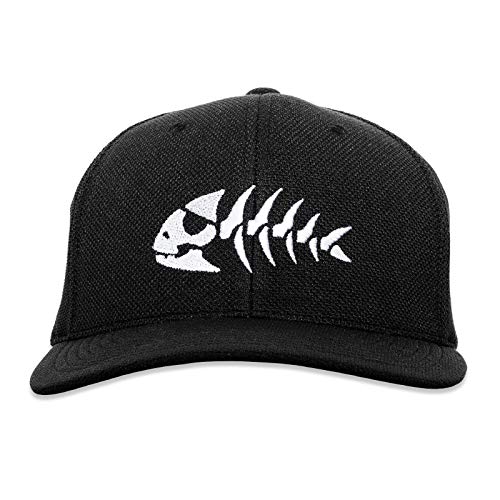 Casquette Jolly Pirate Fish Flexfit noire en maille piquée taille unique pour adulte