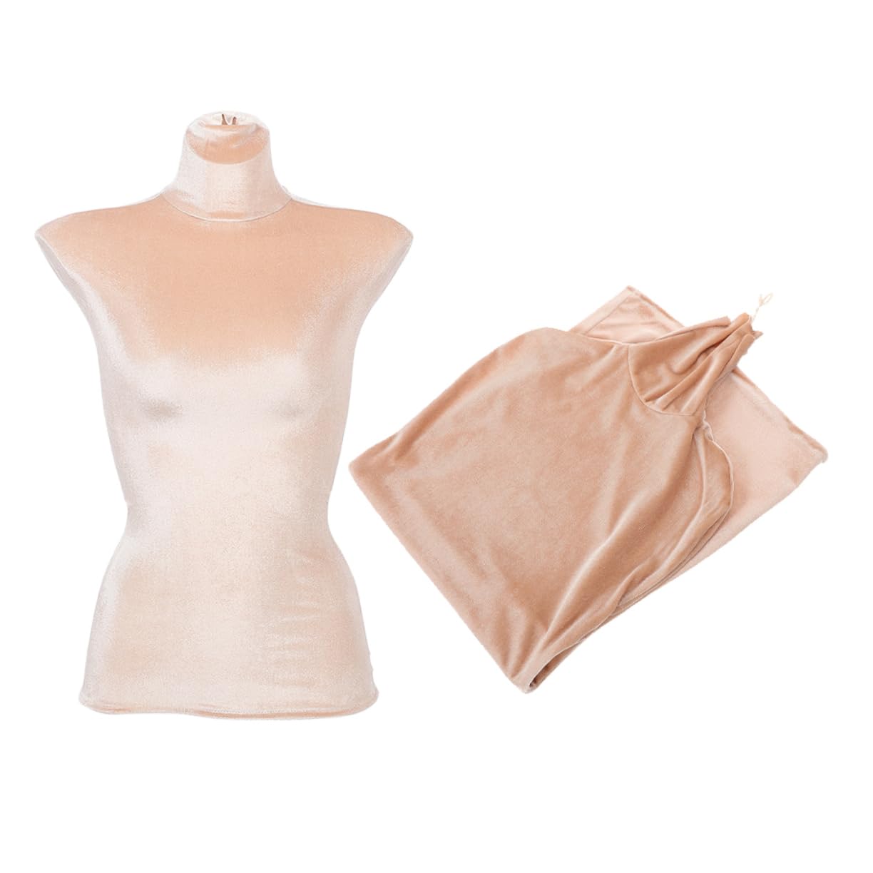 PRETYZOOM 2pcs Velvet Clothes Mannequin Cover for Upper Body Display Soft Stretchy Dummy Model Fabric Replacement for Fashion Show Decoration