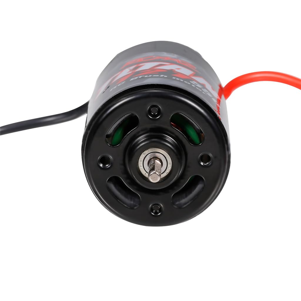 RC Car 550 55T Motor Brushed High Torque Waterproof Motor for 1/10 RC Crawler Axial SCX10 AXI03007 JL 90046 TRX4 TRX6 RC Car Boat Motor 550 Brushed Suitable for Climbing Off-Road