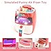 deAO Toy Air Fryer for Kids,19PCS Kitchen Playset Toy with Sounds and Lights Role Playing Game,Color Changing Play Foods Pretend Food and Cooking Playset for Boys Girls Toddlers…