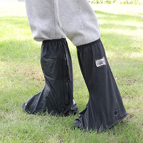 Kratarc Waterproof Shoes Covers Foldable Rain Boot Reflective Snow For Men Women Outdoor Cycling Walking Hiking (Black, Xl) #TOP5