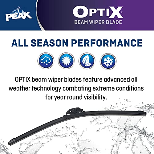 Peak Optix Beam Wiper Blade, All-Weather Windshield Wiper Blade, Auto Replacement Part, 22", Pack Of 1 #TOP4
