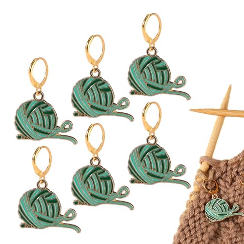 tongfeng Marcadores para ganchillo, marcadores de punto, clips de ganchillo, alfileres de ganchillo, bonito dije para tejer, costura, acolchado, cierre de cremallera