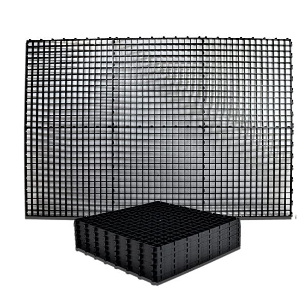 eco-filtration Pond Filter Grid | Media Support Tray | Egg Crate Coral Reef Marine Aquarium Fish Tank (1 x Black Multi Grid Kit (6 x Clip Together Grids))