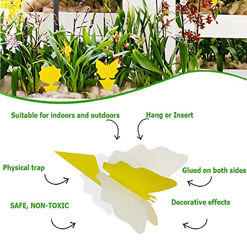 12-pack-Sticky-Fruit-Fly-and-Fungus-Gnat-Trap-Yellow-Sticky-Fly-Traps-Insect-Killer-for-Houseplant-indoor-and-outdoor-plants