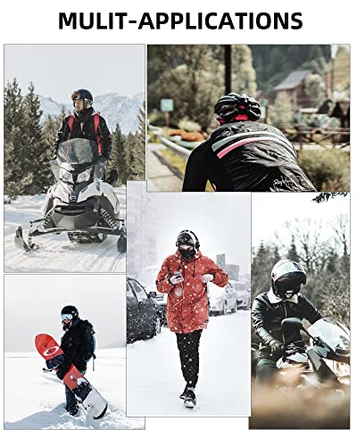 Rockbros Ski Mask Thermal Fleece Balaclava Ski Face Mask For Cold Weather Winter Full Face Protective Headgear For Men Women Black #TOP7