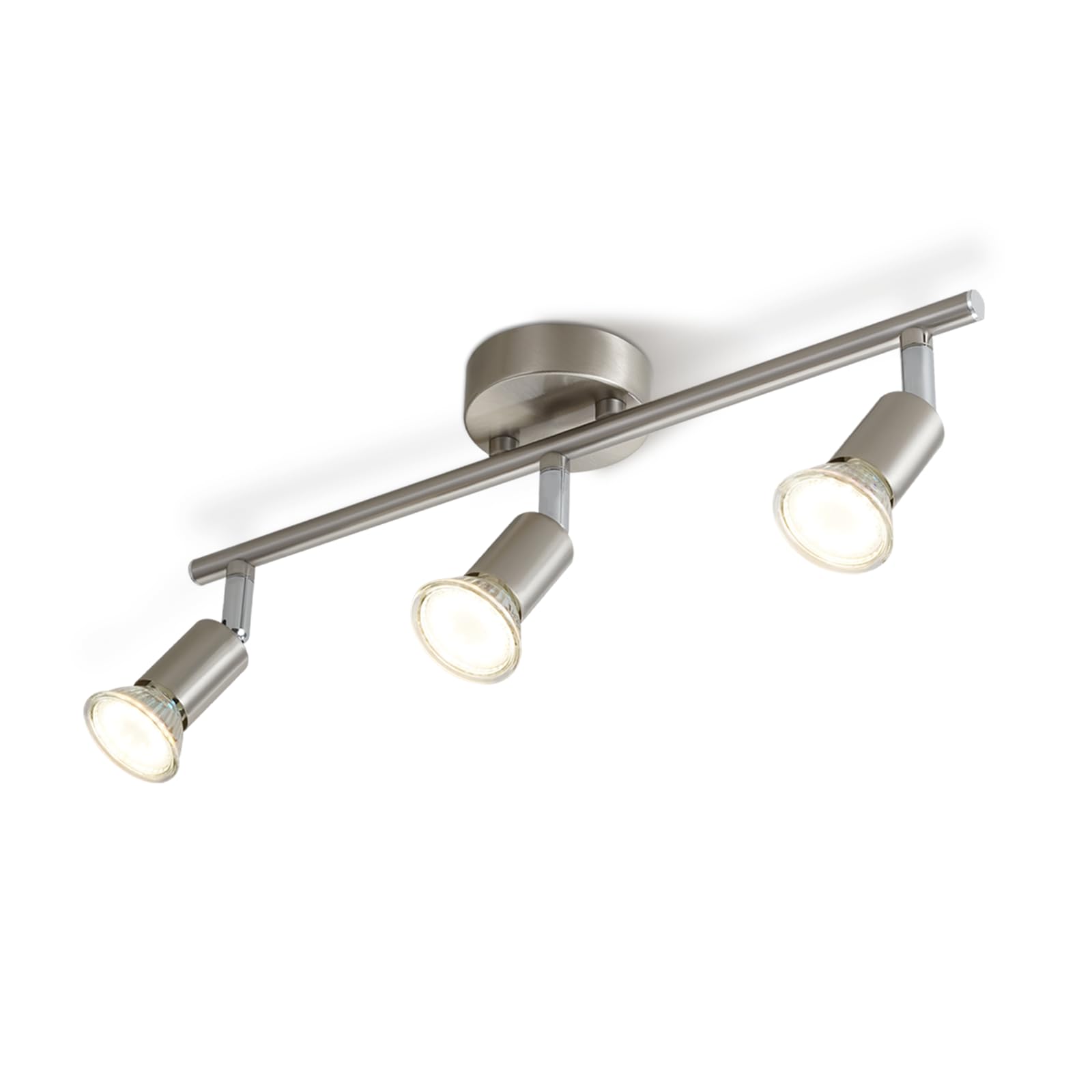 Lampa sufitowa LED 3-płomieniowe reflektory sufitowe GU10 Obrotowa 330°Przemysłowa lampa sypialnia Jadalnia bez żarówek