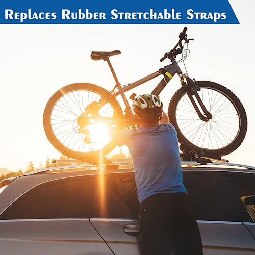 Bike Rack Strap, Bike Wheel Stabilizer Straps, Replacement Rubber Straps Accessory Strap Kit, Adjustable, Bicycle Wheel Stabilizer Straps 4 Pack #TOP7