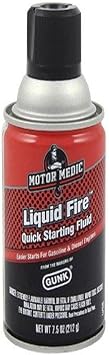 Motor Medic M3911 Liquid Fire Quick Starting Fluid - 7.5 oz.