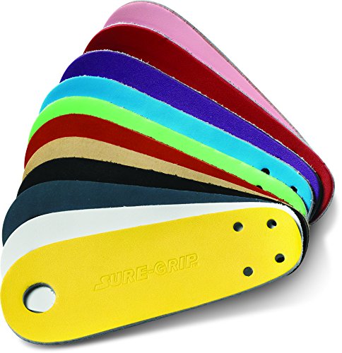 Sure-Grip Leather Toe Guards for Roller Skate - red