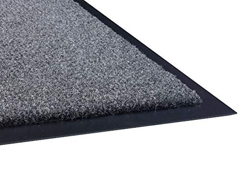 Guardian Silver Series Indoor Walk-Off Floor Mat, Vinyl/Polypropylene, 3'X5', Charcoal #TOP1