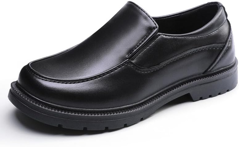 HOMEHOT Boys Dress Shoes Slip-On Loafers for Church Party Wedding School Shoes(Big Kid)