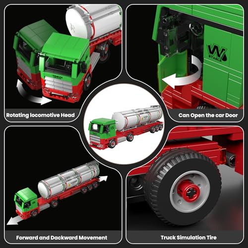 Camion-citerne Mould King 24075 ensemble de construction de 556 pièces - 6
