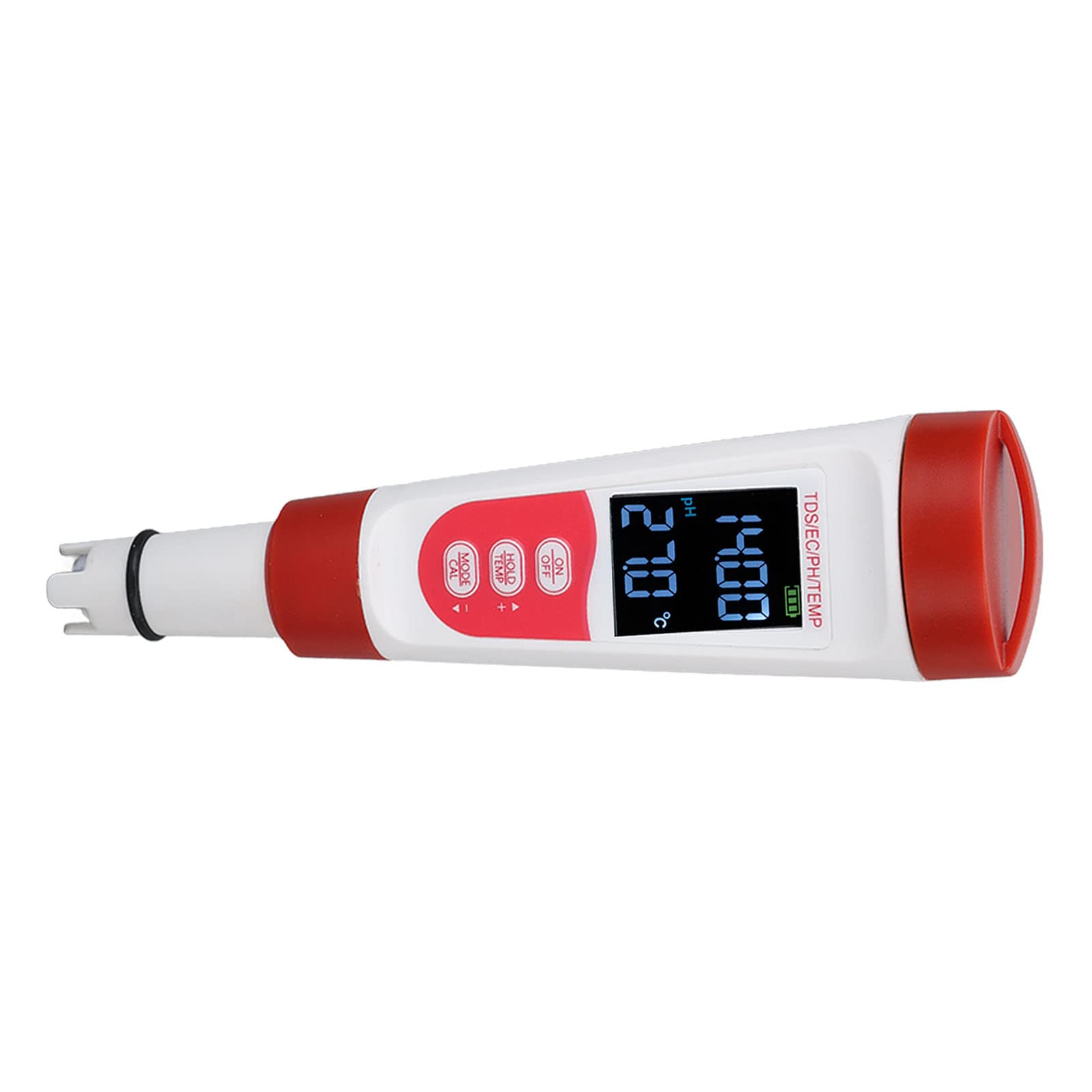 Digital Water Quality Tester, Highly Sensitive Accurate 4 in 1 PH TDS EC TEMP Water Quality Detector, Wireless Data Automatic Saving PH Detector Meter for Hydroponics Household Drinking Aquarium