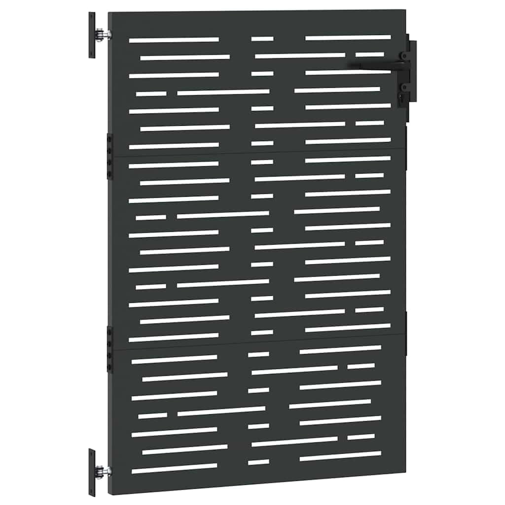 Portillon de Jardin en Métal, Portail de Jardin Porte de Clôture (105 x 125 cm)