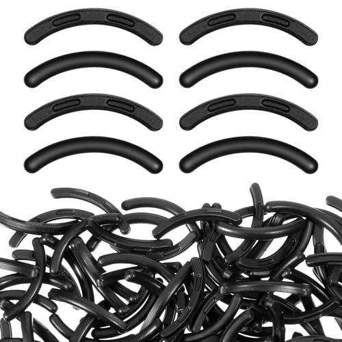 100 Pack Eyelash Curler Refills Eye Lash Curler Pads Universal Eye Lash Curlers Refill Pads High Elasticity Silicone Replacement Pad Gentle Safe on Lashes Compatible with Eyelash Curlers