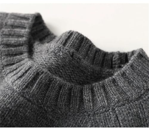 Men's Pullover Sweaters Business Casual O-Neck Knitted Thick Pullover Vintage Sweater3