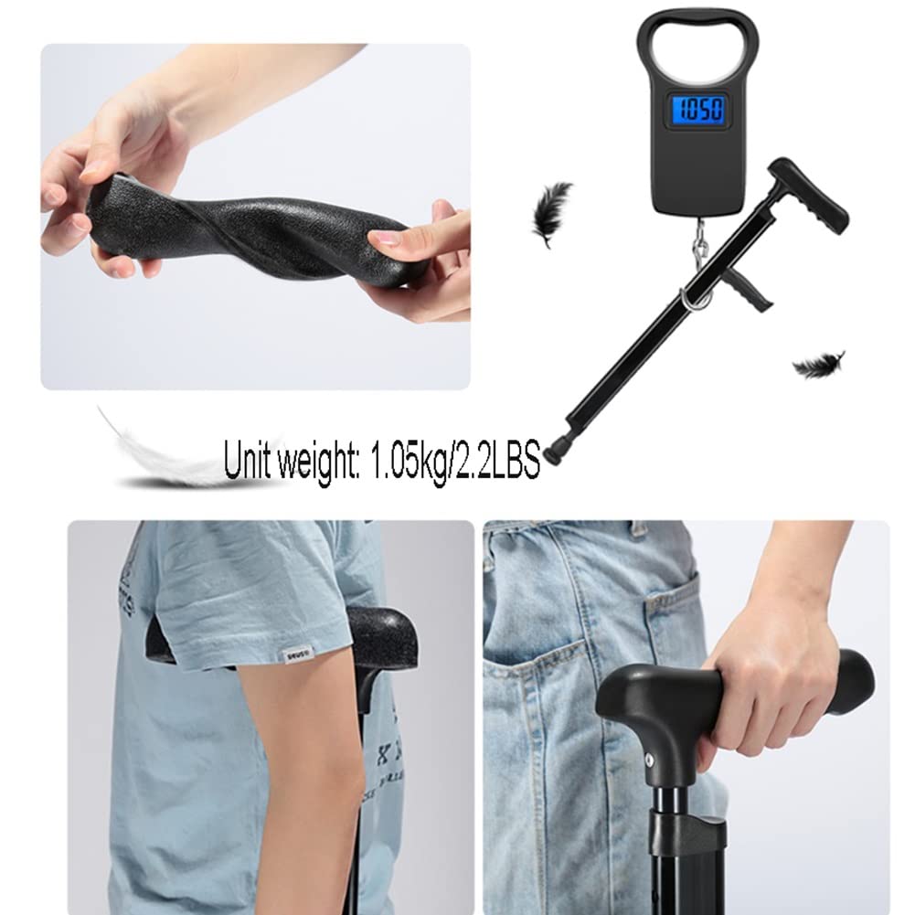 Dorosłych Kule Ortopedyczna, Lekka Regulowana Laska, Przed Otarciami, Zastosowanie Wysokość: 140-185cm (Size : 1 Pair)