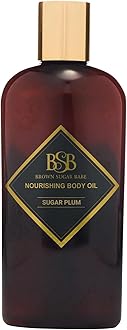 Brown Sugar Babe Sugar Plum Body Oil, Nourishing Scented Oil for Women with Maple and Raspberry Perfume Oils, Skin Care, Paraben Free, Perfume Body-Oil, Made in USA