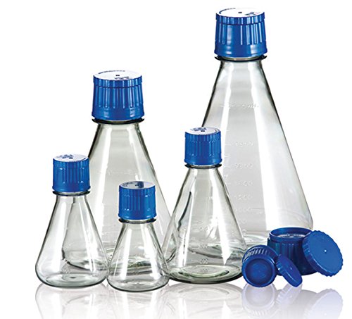 355119b estéril Erlenmeyer Matraz de cultura – inoxidables – 250 ml (Pack de 12)