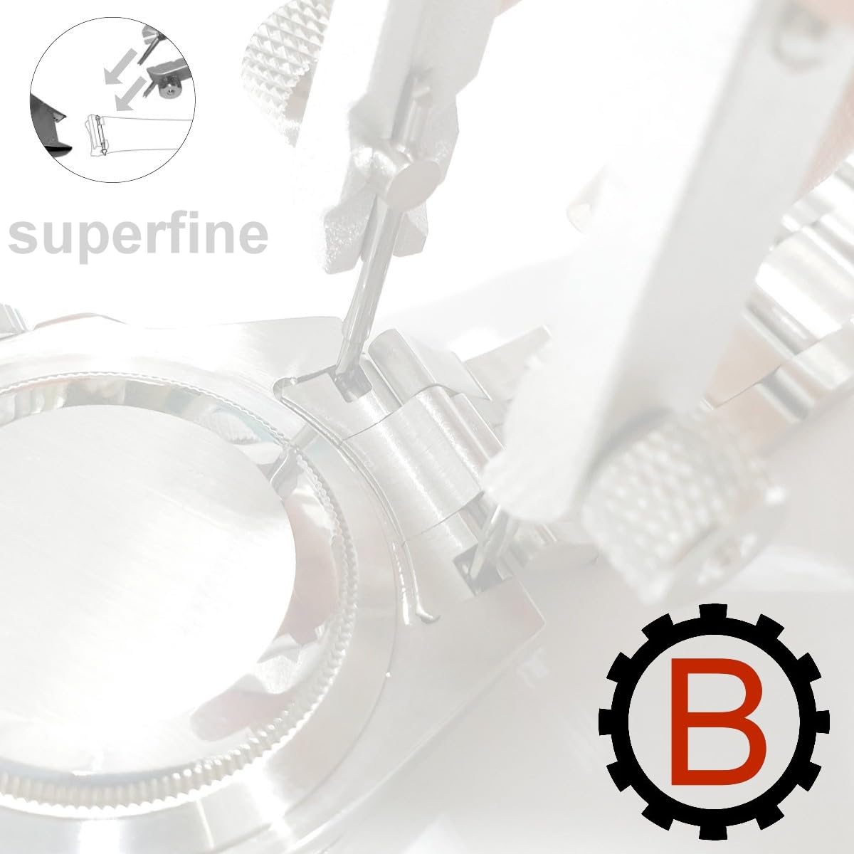 Federstegzange 6825-XF MINI speziell für RLX-Uhren mit extra kleinen Gabeln 0,54mm - Federstegwerkzeug/Armbandwerkzeug