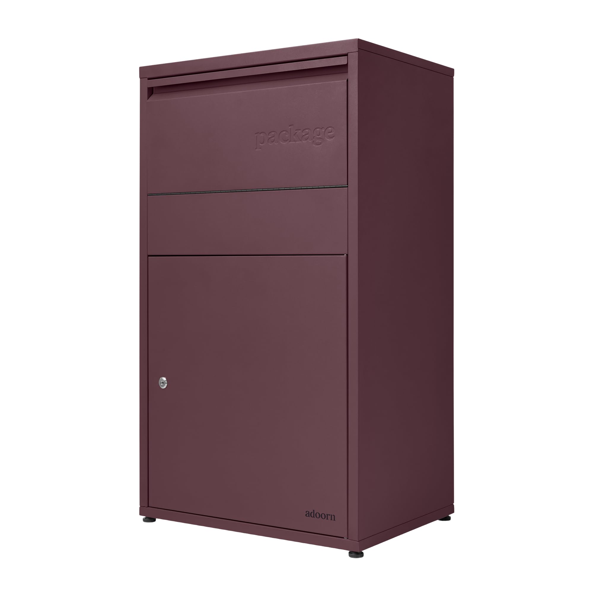 adoorn Modern Large Locking Package Delivery Boxes for Outside - Malbec
