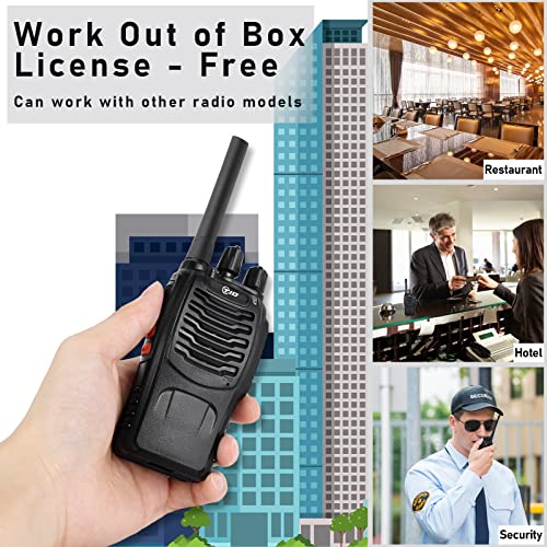 Image of TID TD-V2 Walkie Talkies for Adults with Earpiece and 8 Battery 2 Way Radios Walkie Talkies Long Range with Flashilght Two Way Radio Rechargeable for Business or Family (4 Pack)