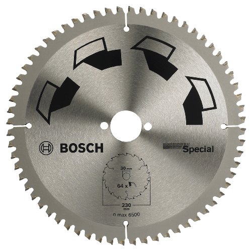 Bosch 1x Circular Saw Blade Special (for Wood, Non-Ferrous Metals, Plastic, Ø 230 x 2.5/1.8 x 30 mm, 64 Teeth, FT , Accessories for Circular Saws)