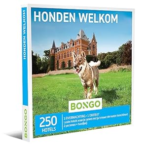 Bongo Bon – Honden Welkom | Cadeaubonnen Cadeaukaart cadeau voor man of vrouw | 250 diervriendelijke hotels