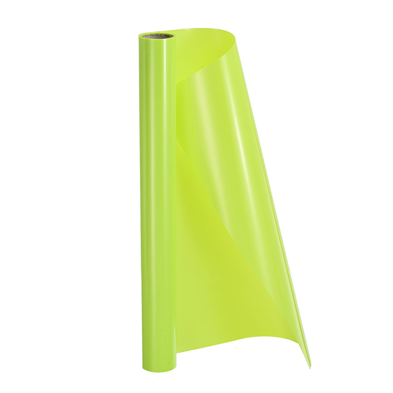 sourcing map HTV Heat Transfer Vinyl 12" x 3.6ft Roll PVC Fluorescent Yellow Iron on Vinyl for All Cutter Machine, Easy to Cut & Weed — image 1