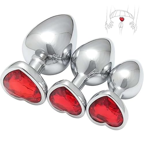 Three Pieces Stainless Steel Red Heart-Shaped Base Training Accessory Equipment, Providing Couples with A Good Core Strength & Partner Fitness Experience