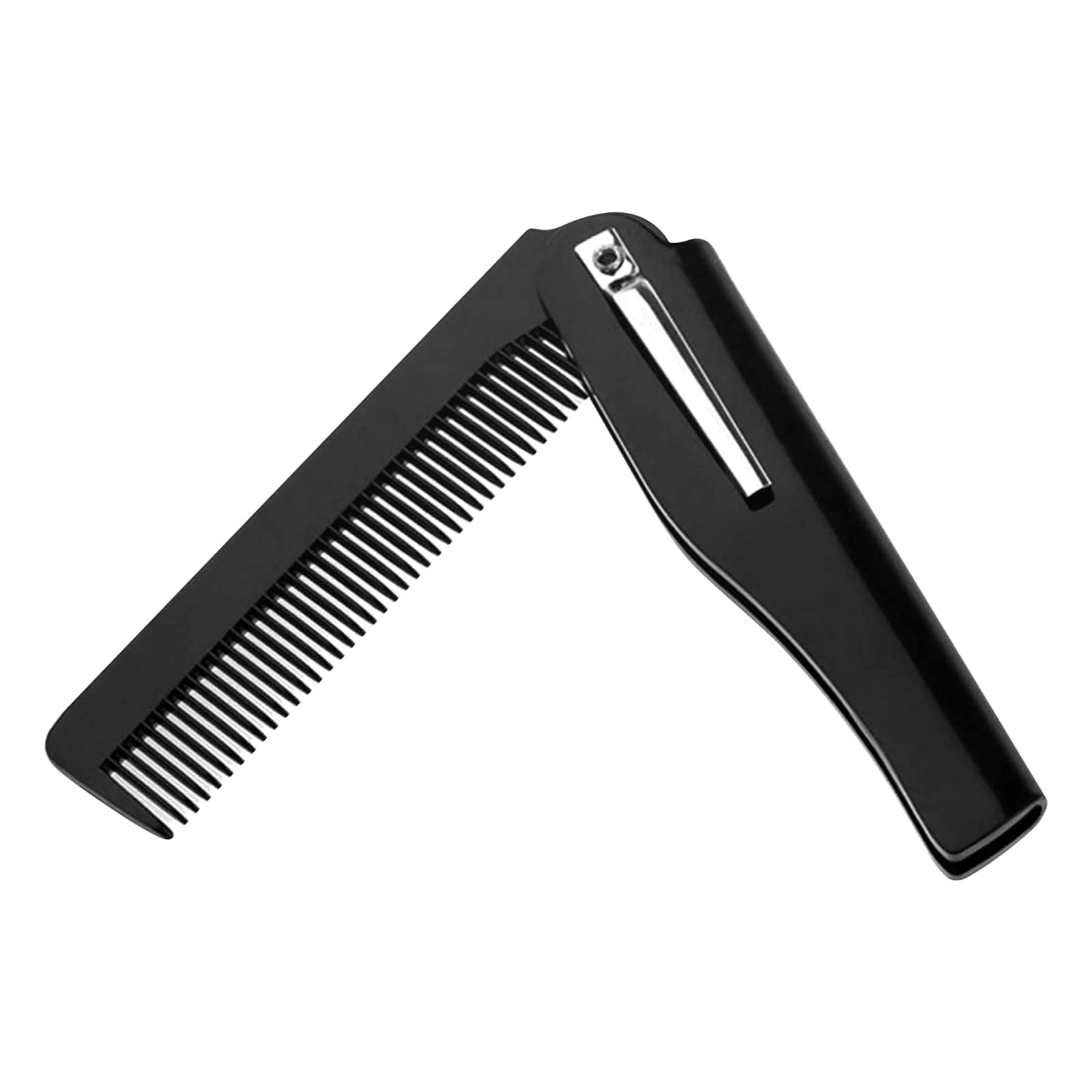 AIBAOBAO Peine de Bolsillo Plegable para Hombres, Plástica Peine Barba, Peine de Bolsillo Para Peinar y Peinar Diariamente Estilizar Cabello, Bigote y Barba – Cuidado Masculino – Regalo Ideal