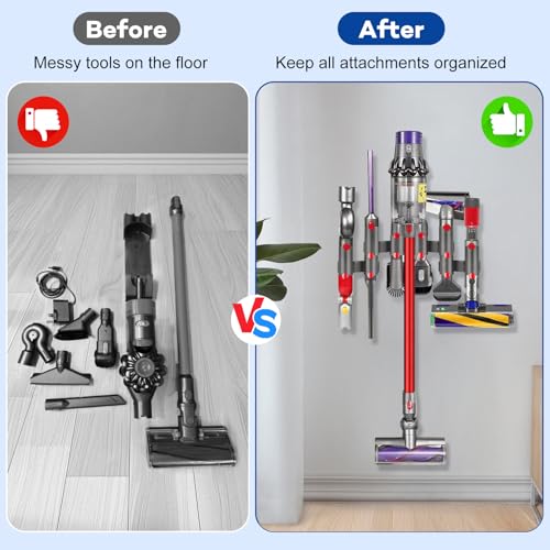 Image of 2PCS Brush Stand Holder Suction Nozzle Head Storage Bracket for Dyson V7 V8 V10 V11 V12 V15 Outsize Cordless Stick Vacuum Cleaner Replacement