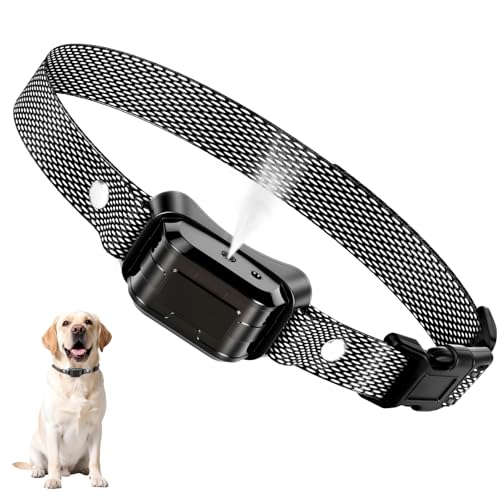 Anti Barking Dog Collars Waterproof Bark Collar Stop Dog Barking with 3 Adjustable Sensitivity & Spray Levels No Shock SAFE HUMANE(Excludes Citronella Spray Refill) for Small Medium Large Dogs